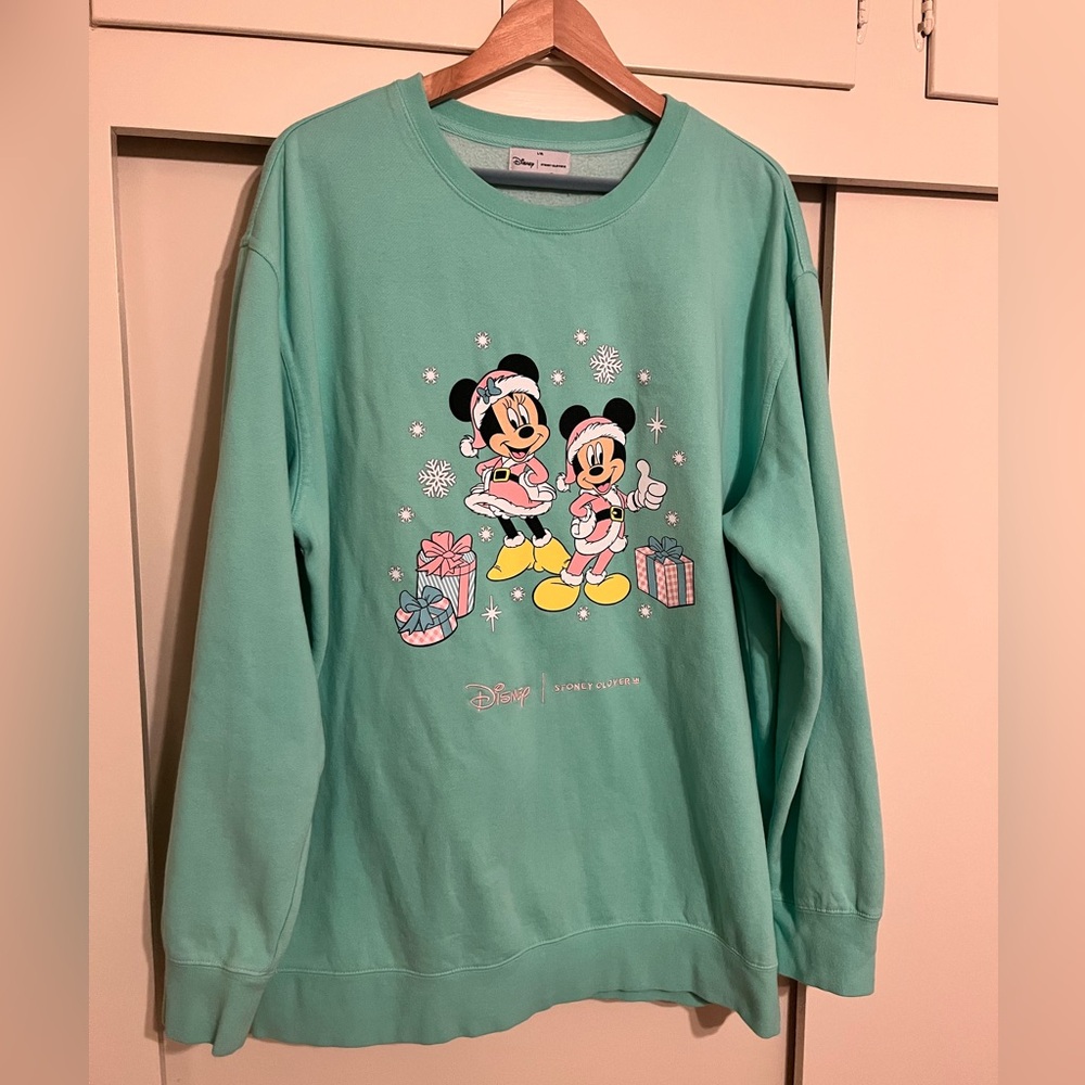 Stoney Clover Lane Disney Christmas Sweatshirt size L/XL